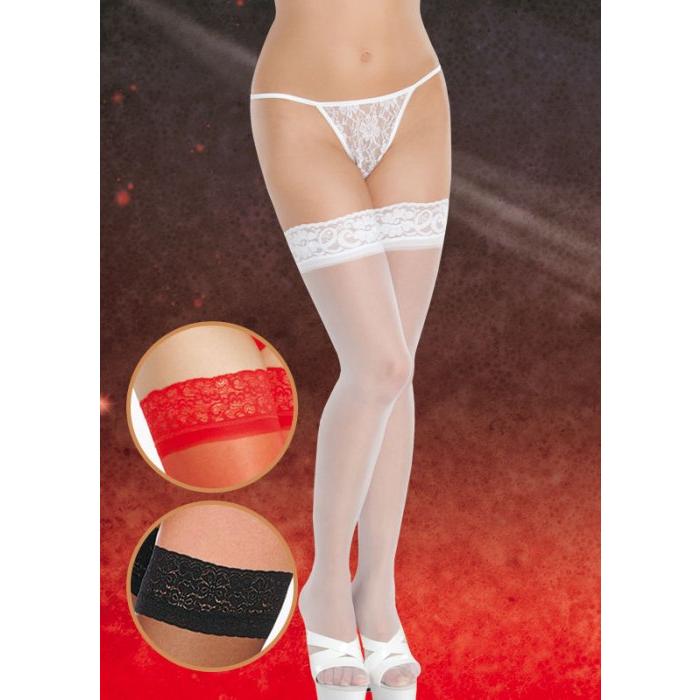 Чулки на силиконе черный размер 5