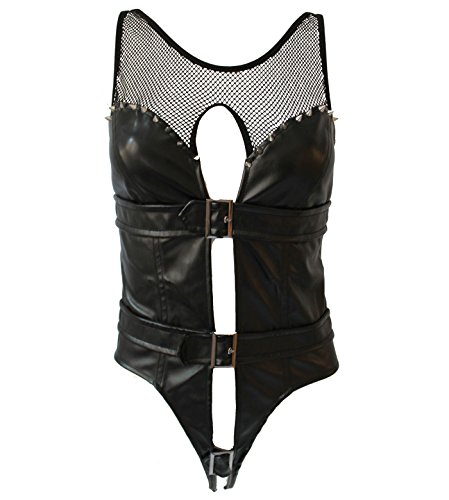 Эротическое боди Obsessive Punker teddy черный,SM