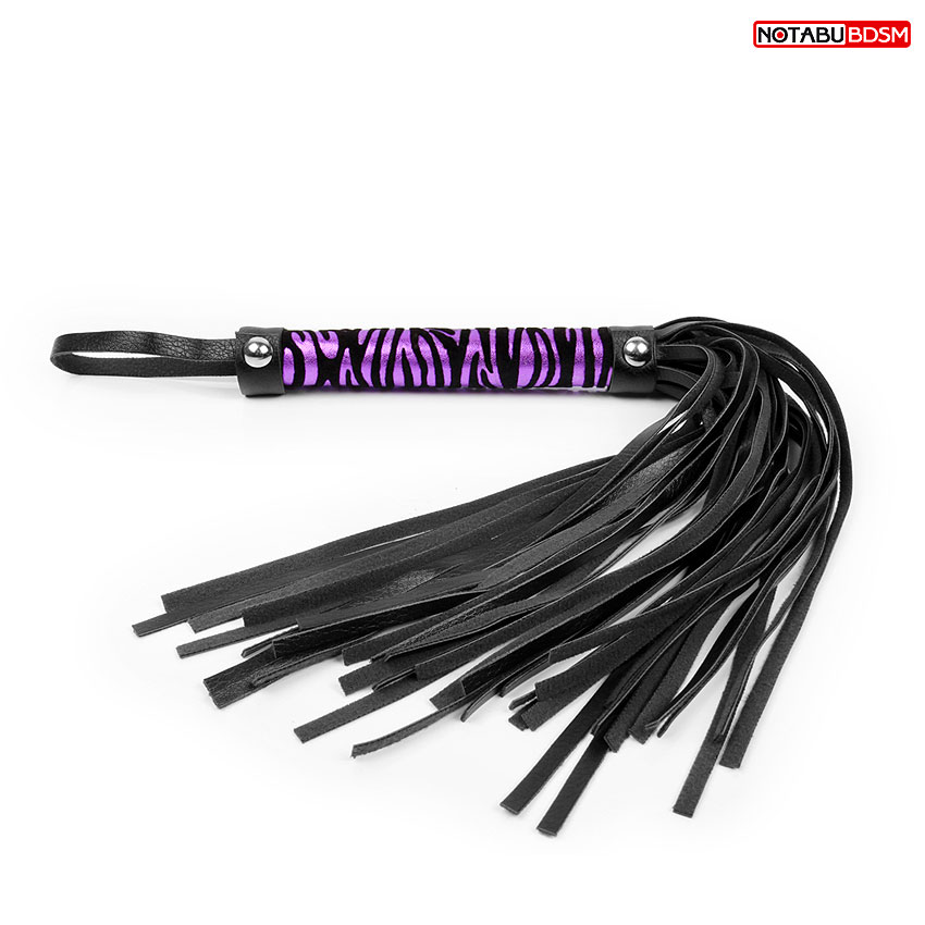 Плеть черная/фиолетовая ПВХ 39 см Плеть черная/фиолетовая ПВХ 39 см