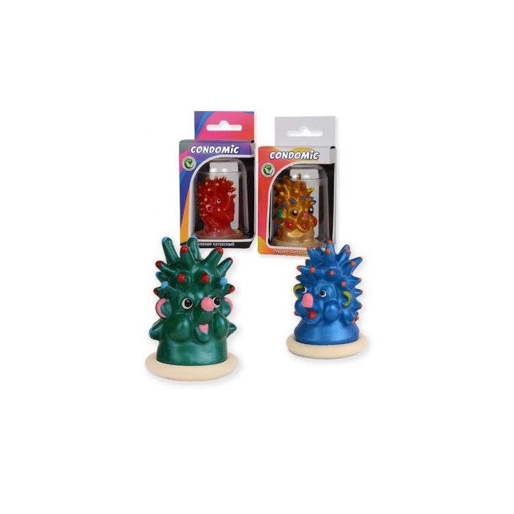 Сувенирный латексный презерватив «Ежик»