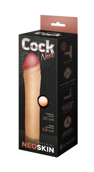Фаллоудлинитель "COCK NEXT" L 20 см D 3,8 см