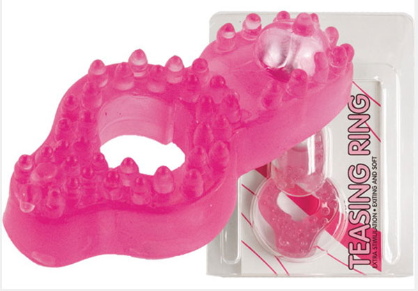 Эрекционное кольцо со стимулятором клитора "Teasing Rin"