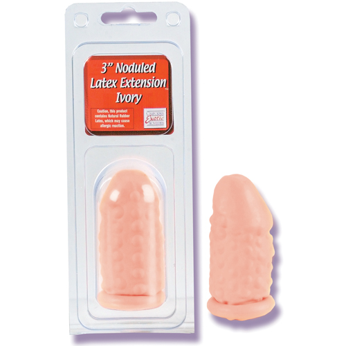 Насадка-удлиннитель на пенис LATEX EXTENSION NUBBY IVRY 3" телесная