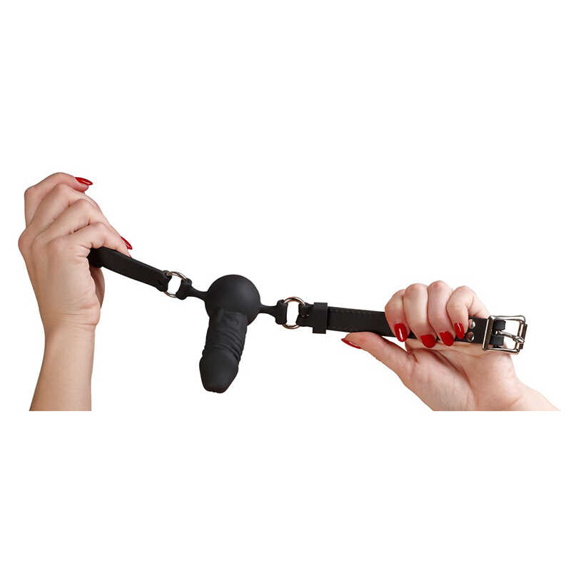 Кляп с наружным фаллоимитатором