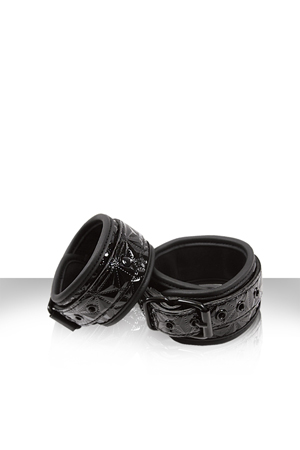 Наручники SINFUL WRIST CUFFS, соединенные цепью черные