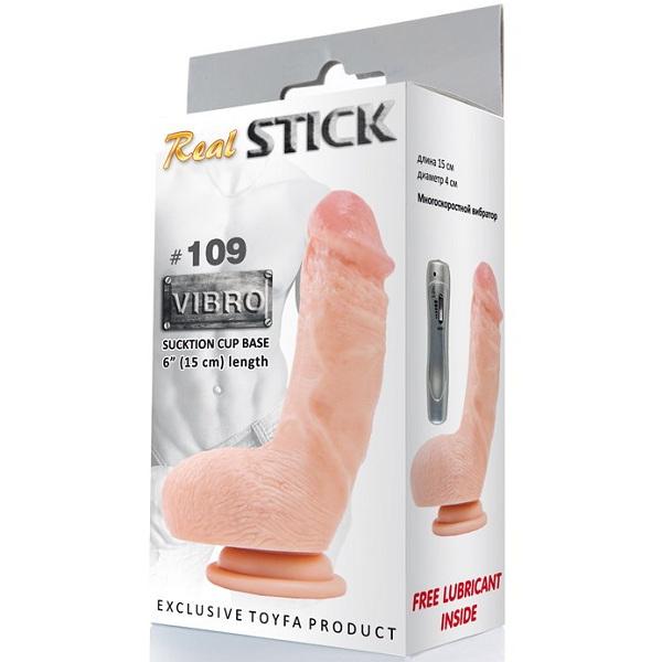 Вибратор RealStick #109 телесный