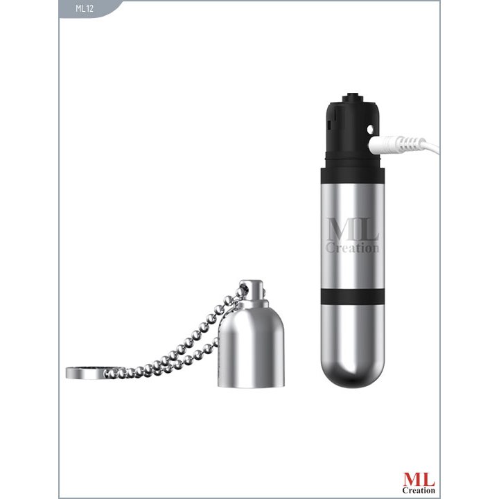 Мини-вибратор на цепочке «Glittering Bullet» 9 см Мини-вибратор на цепочке «Glittering Bullet» 9 см