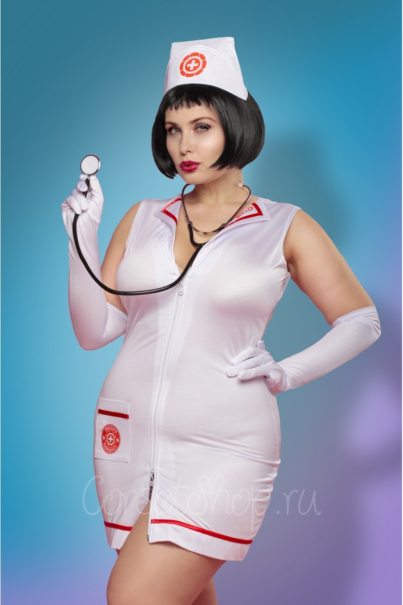 Костюм медсестры Emergency Dress (Obsessive) XXL Костюм медсестры Emergency Dress (Obsessive) XXL