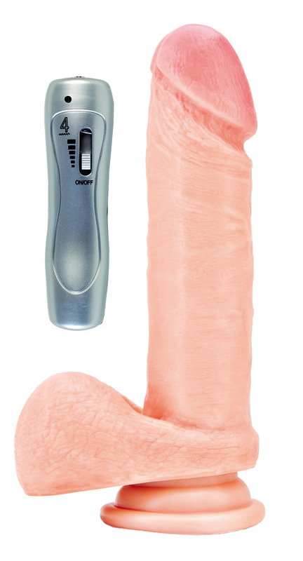 Вибратор RealStick #102 телесный, 7 режимов вибрации, 17 см