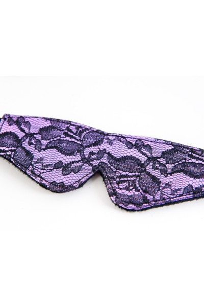 Кружевной набор пурпурный: маска и флоггер