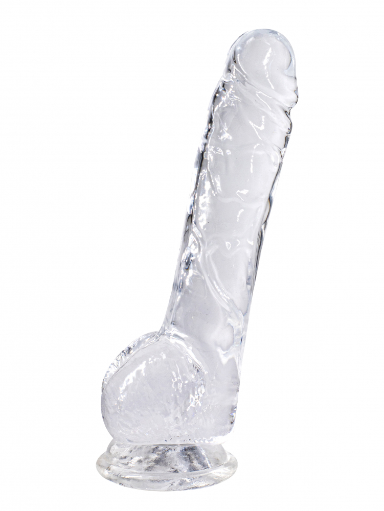 Фаллос прозрачный 20 см 3,3 см