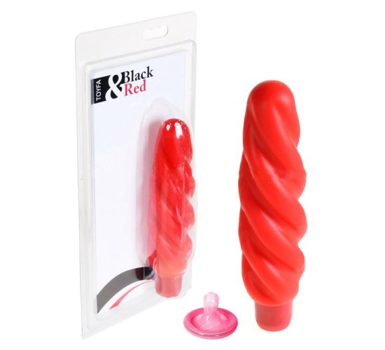 Вибратор силикон красный