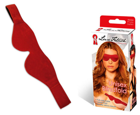 Красная мягкая маска на глаза