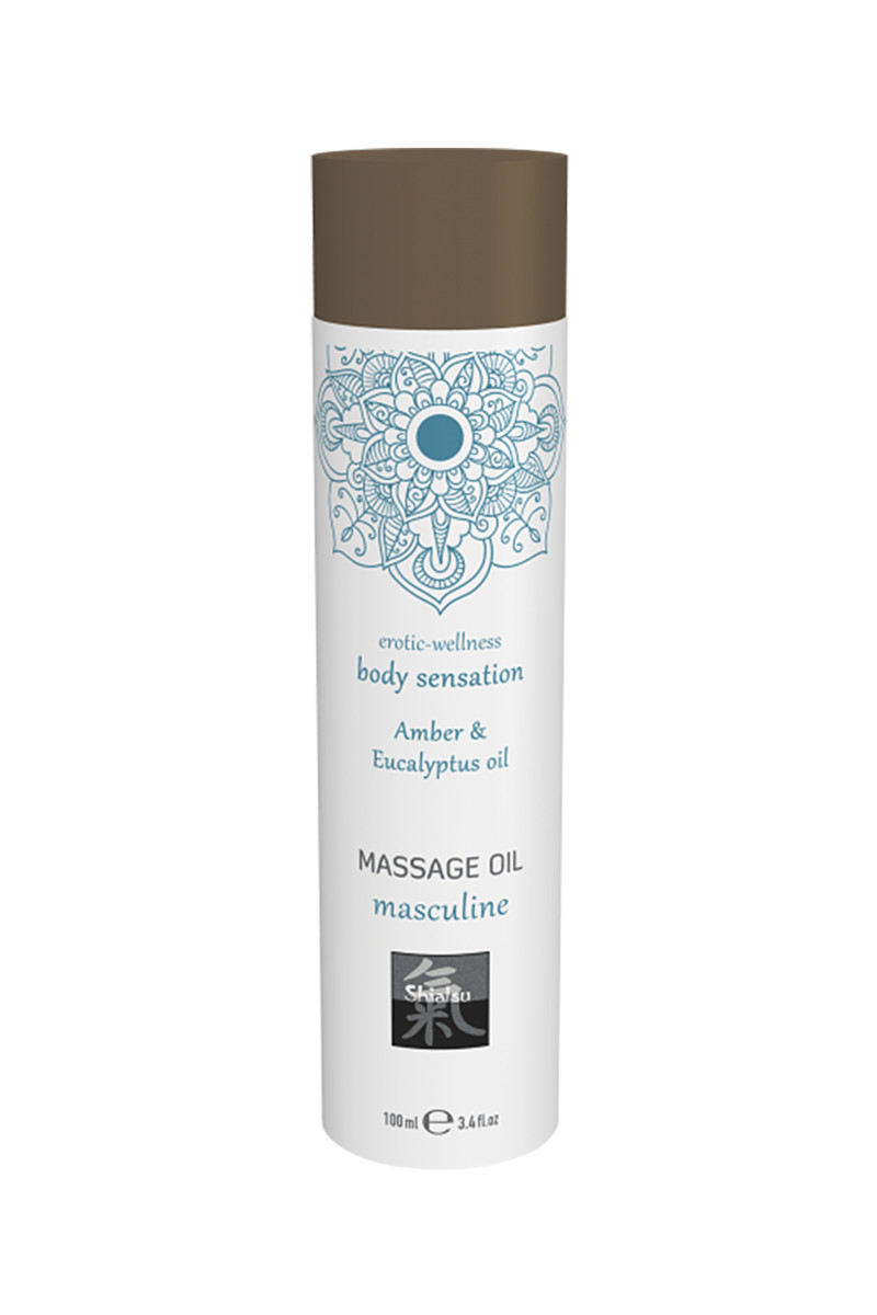 Массажное масло Shiatsu Амбра и масло эвкалипта, 100 мл