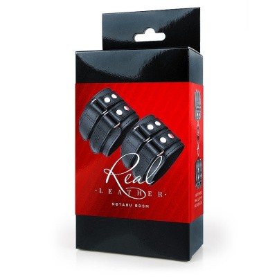 Наручники нат. кожа черные