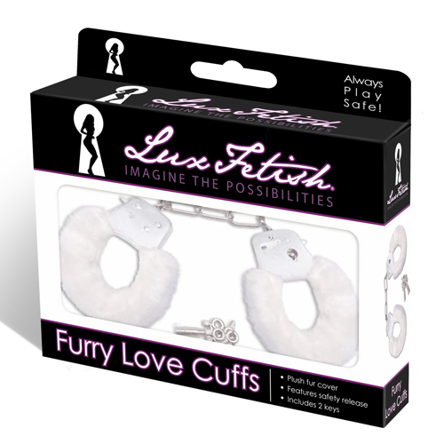 Наручники с белым мехом Наручники с белым мехом