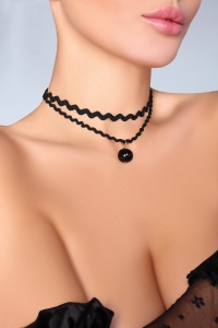 Украшение на шею черный Choker 24079