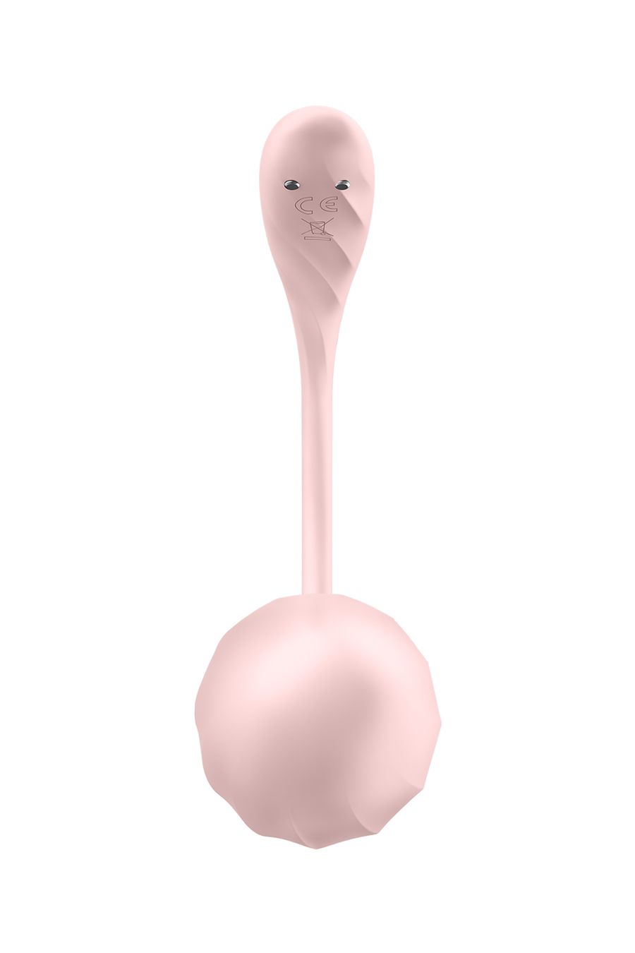 Виброяйцо Satisfyer Ribbed Petal Connect App с пультом ДУ, розовое