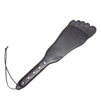 Кожаная хлопалка в форме ступни