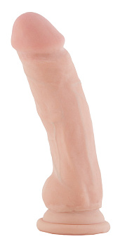 Фаллоимитатор на присоске телесный