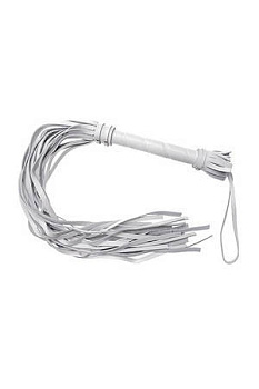 Гладкая плеть (флогер) белая