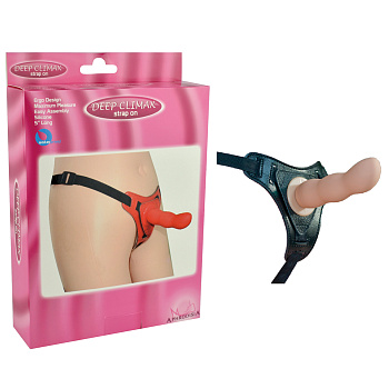 Страпон силикон телесный