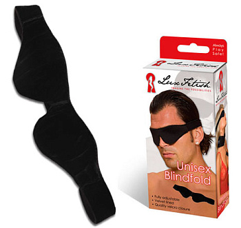 Черная мягкая маска на глаза