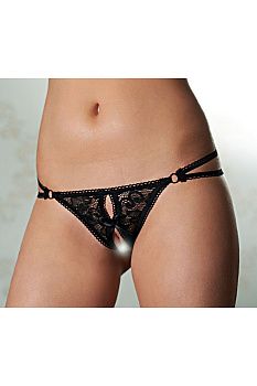 Стринги чёрные р.46-48