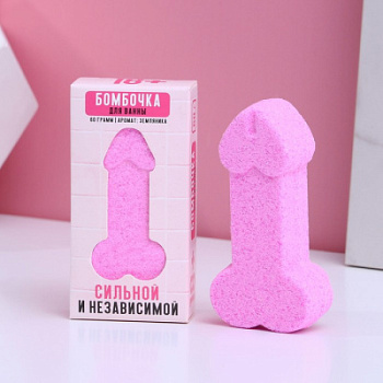 Бомбочка для ванны Пенис замляника 60 г