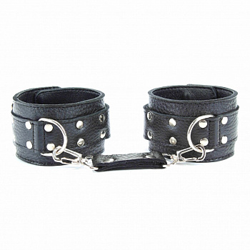 Наручники кожаные черный