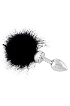 Анальная втулка маленькая с черной опушкой