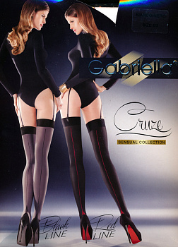 Чулки жен черный шов сзади 1/2