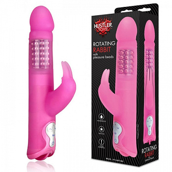 Вибратор с вращающейся головкой и стимуляцией клитора