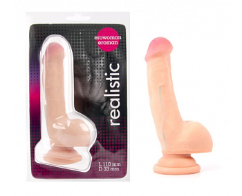 Изогнутый фаллоимитатор на присоске