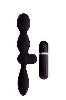 Вибровтулка анальная 11,5 см черная