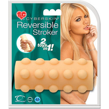 Насадка-мастурбатор Reversible Stroker стимулирующая, телесная