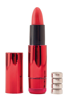 Вибратор "помада" 9 см красная TOYFA Black&Red