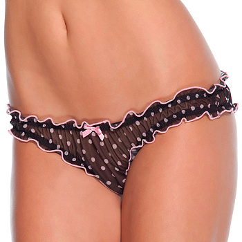 Черные слипы в горошек