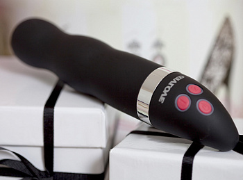 Черный вибратор со светодиодами "DUO OBSESSIONS ENTICE"