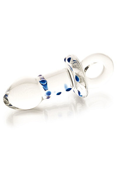 Анальный массажер 13,5см из стекла