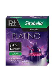 Презерватив Ситабелла Platino "Тайфун" с эластичными усиками 1шт.