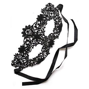 Маска ажурная черная