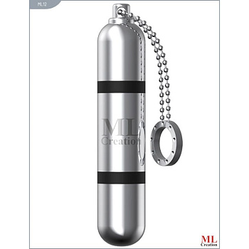 Мини-вибратор на цепочке «Glittering Bullet» 9 см