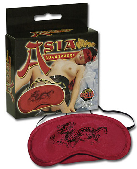 Красная маска на глаза "Азия"