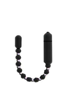 Анальная вибро-цепочка Booty Beads Black черная