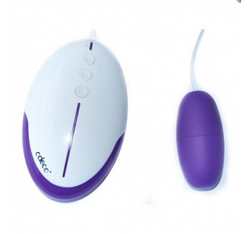 Виброяйцо Odeco с дистанционным управлением на проводе (пурпурный)