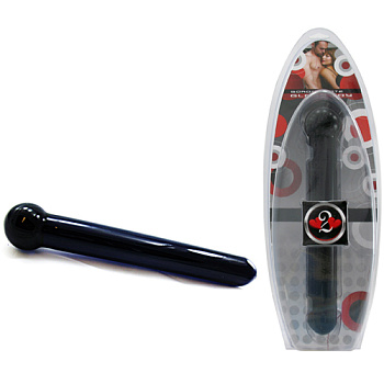 Темно-синий фаллос из стекла