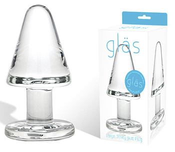 Тяжелая анальная пробка из стекла