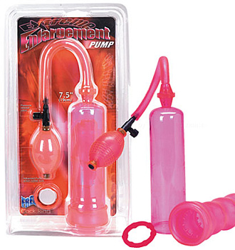 Розовая помпа 'Extreme Enlargement' и эрекционное кольцо