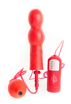 Анальный вибратор с грушей "EXPANDO"